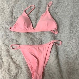 Baby Pink Triangle Bikini